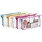 10 Pack Clear Cosmetic Bags with Zipper for Makeup, Travel Size Toiletries (5 Colors, 9.6 x 2 x 5.5 In)